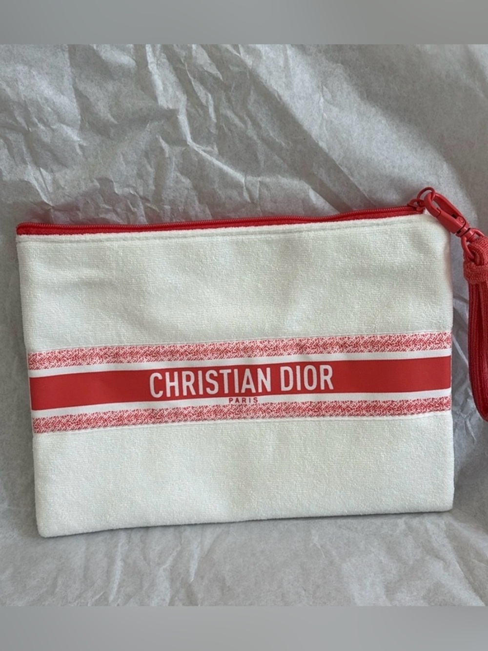 Dior White Trousse Pouch